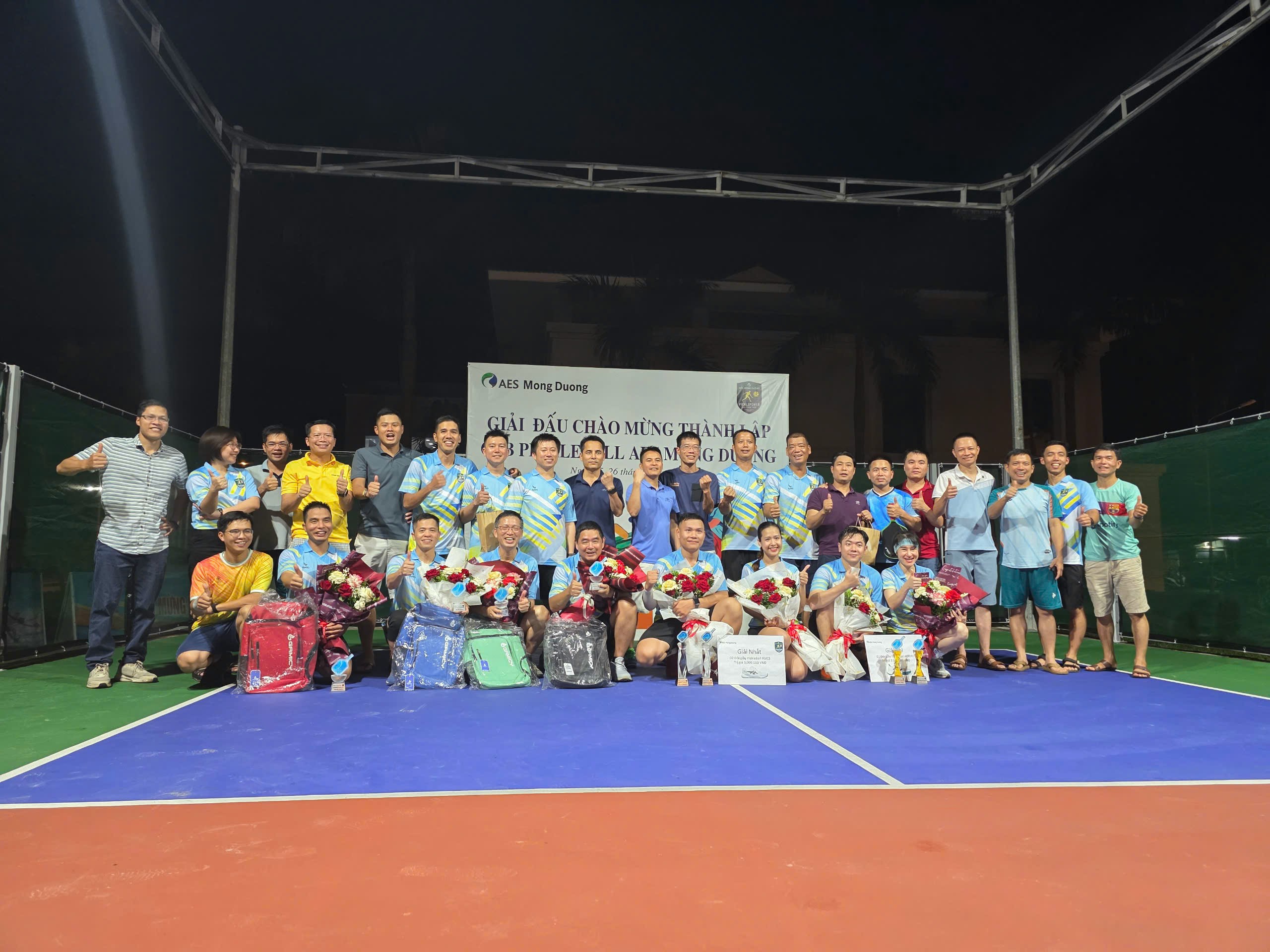Giải thi đấu pickleball nội bộ AES Mông Dương đã thành công rực rỡ
